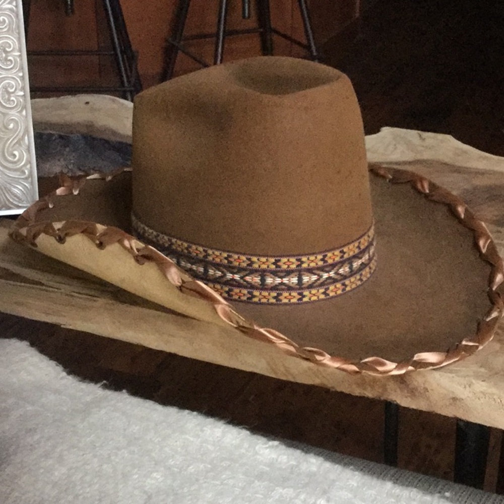Vintage cowboy cowgirl hat boho Coachella festival farmer’s market repurpose - Picture 2 of 13